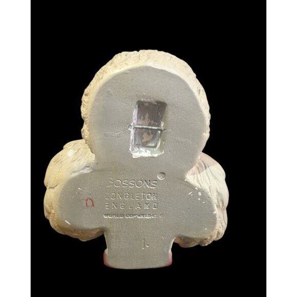 Bossons Congleton Poodle Chalkware Wall Plaque Vintage Dog Art 5" England Handma - Picture 3 of 6
